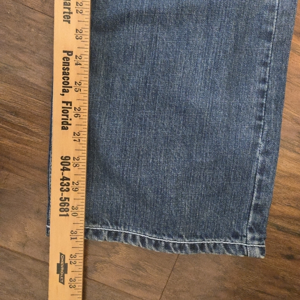 Parish The World Is Yours Jeans Mens Size 36x32 Designed Pockets Baggy Loose y2k - Picture 7 of 8